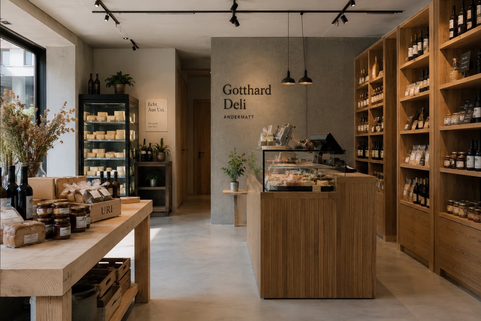 Gotthard Deli Andermatt — Innenansicht